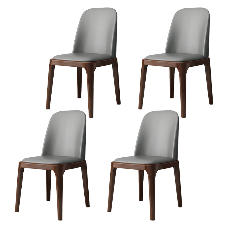 Industrial Style Side Chairs Oak Solid Wood Dining Room Side Chair Set