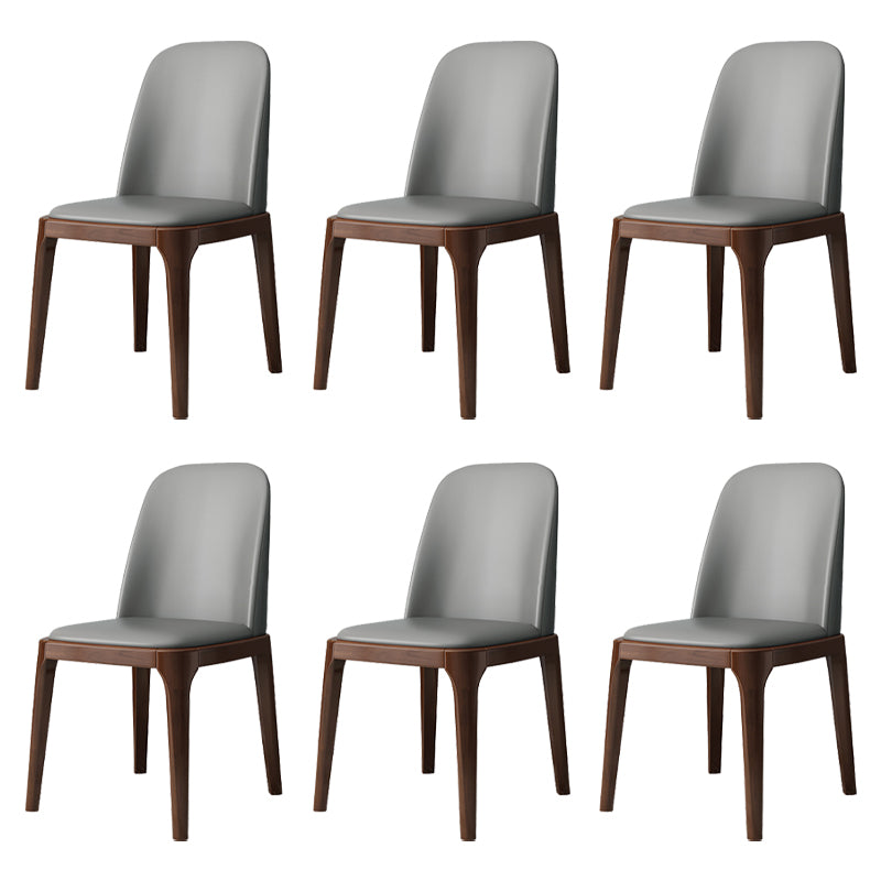 Industrial Style Side Chairs Oak Solid Wood Dining Room Side Chair Set
