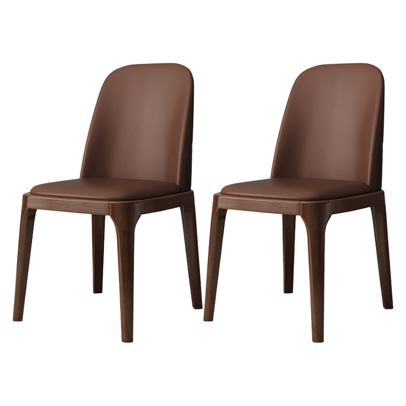 Industrial Style Side Chairs Oak Solid Wood Dining Room Side Chair Set