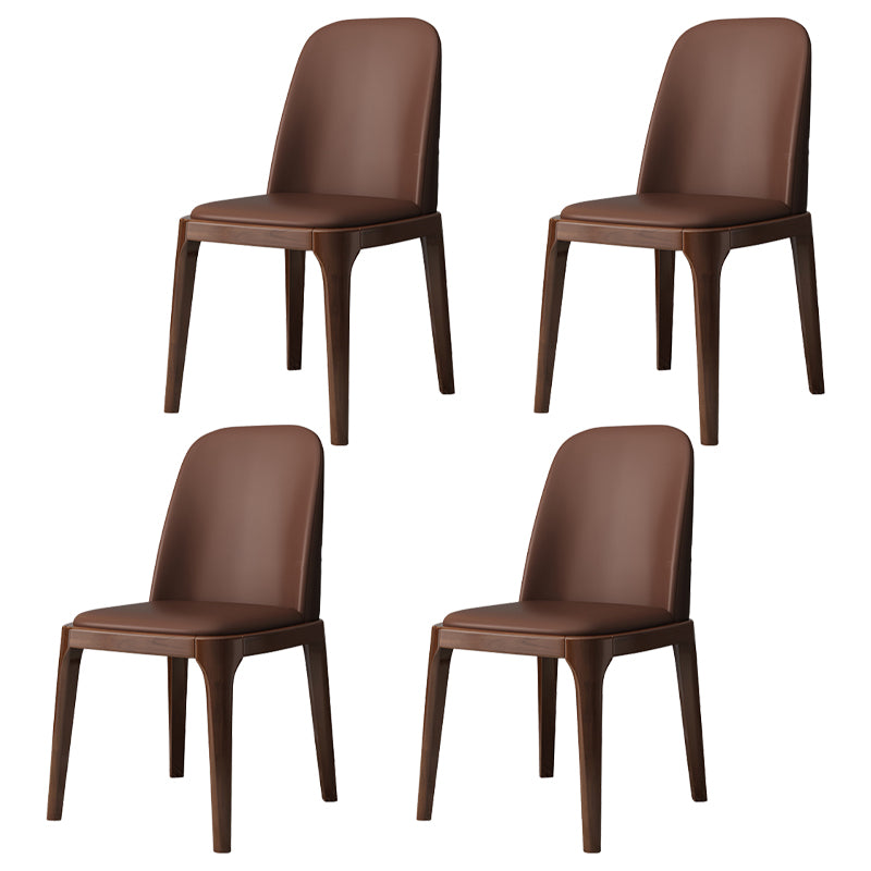 Industrial Style Side Chairs Oak Solid Wood Dining Room Side Chair Set