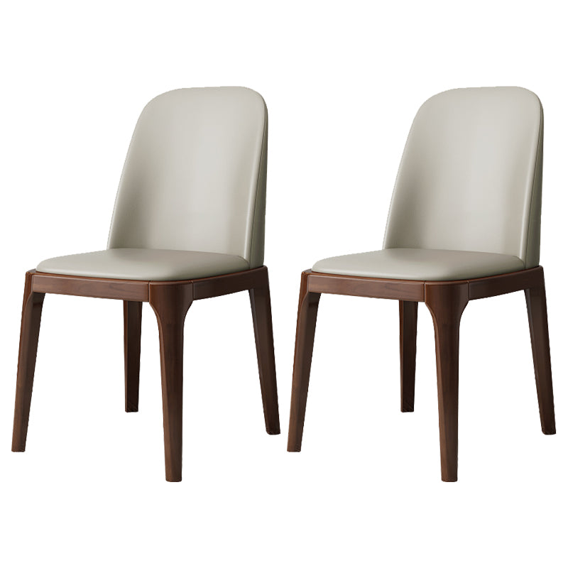 Industrial Style Side Chairs Oak Solid Wood Dining Room Side Chair Set