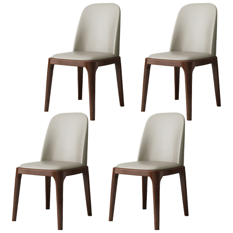 Industrial Style Side Chairs Oak Solid Wood Dining Room Side Chair Set