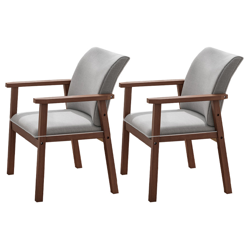 Chaise de salle à manger en bois avec fauteuil à dossier massif en bois d'hévéa scandinave avec pieds naturels