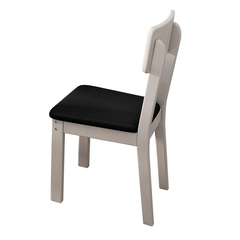 Industrial Wood Open Back Dining Side Chair 15'' Wide Indoor Dining Chair