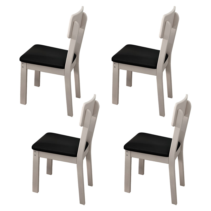 Industrial Wood Open Back Dining Side Chair 15'' Wide Indoor Dining Chair