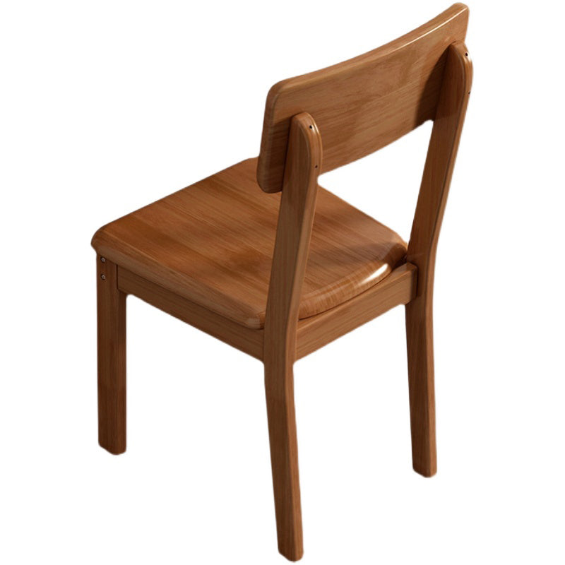 Industrial Wood Open Back Dining Side Chair 15'' Wide Indoor Dining Chair