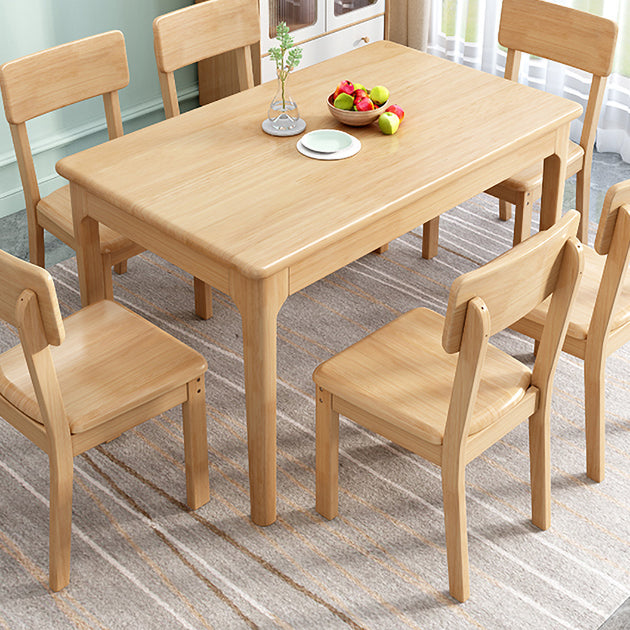 Industrial Wood Open Back Dining Side Chair 15'' Wide Indoor Dining Chair