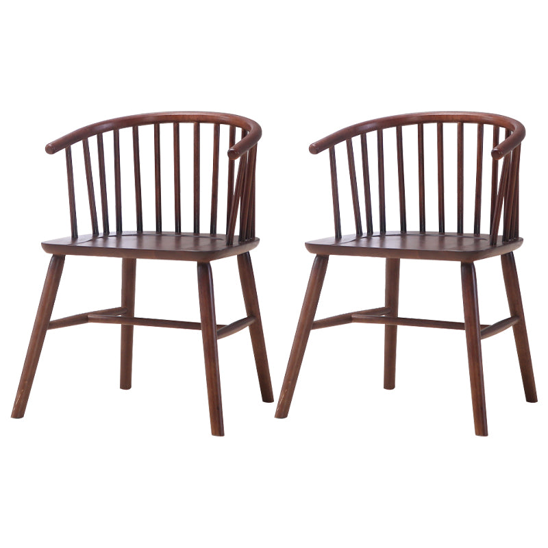 Wooden Dining Side Chairs Industrial Style 19'' Wide Windsor Back Side Chair