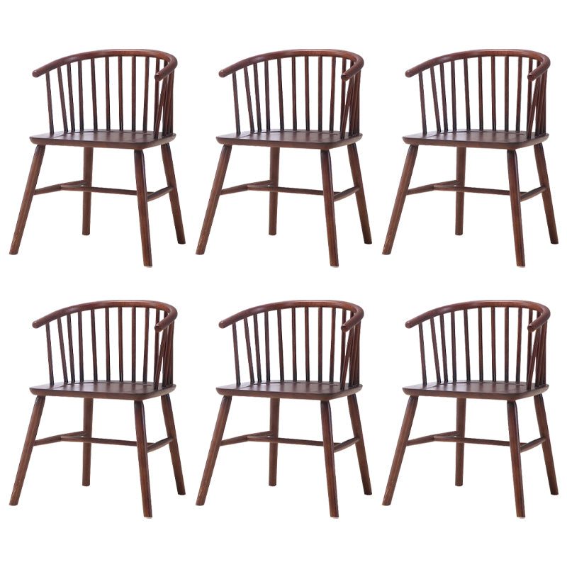 Wooden Dining Side Chairs Industrial Style 19'' Wide Windsor Back Side Chair