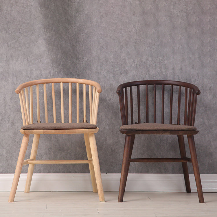 Wooden Dining Side Chairs Industrial Style 19'' Wide Windsor Back Side Chair
