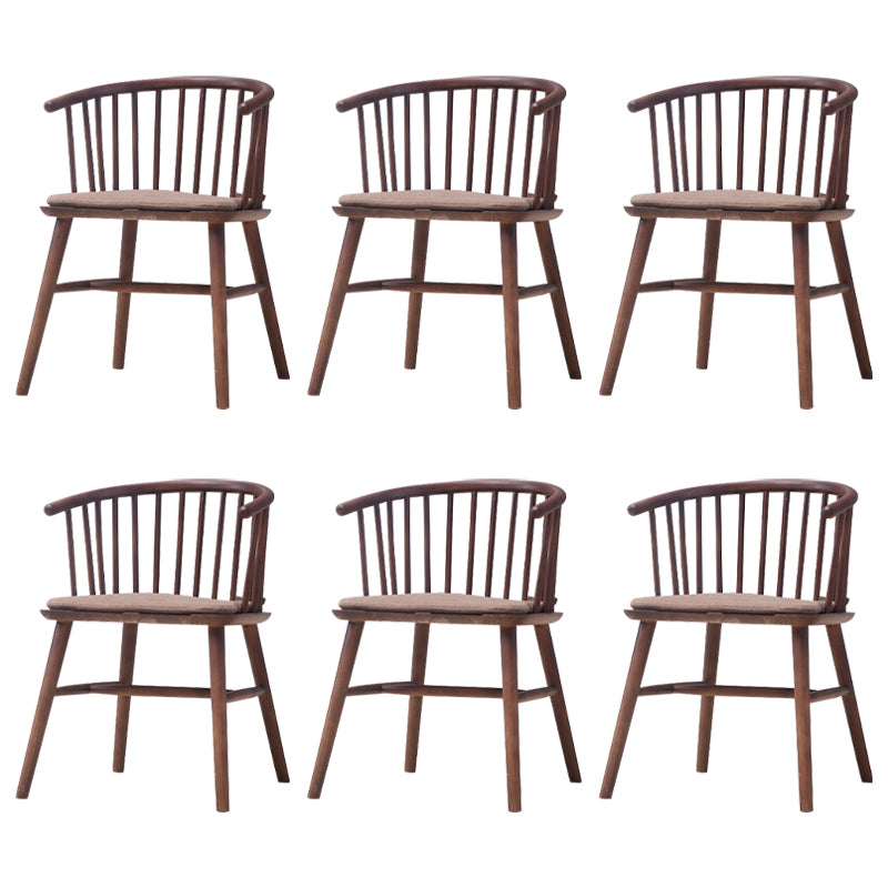 Wooden Dining Side Chairs Industrial Style 19'' Wide Windsor Back Side Chair