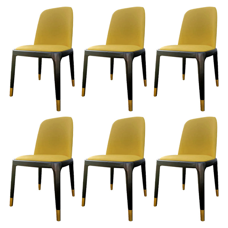 Industrial Style Solid Wood Dining Side Chair Leather Side Chair for Dining Room