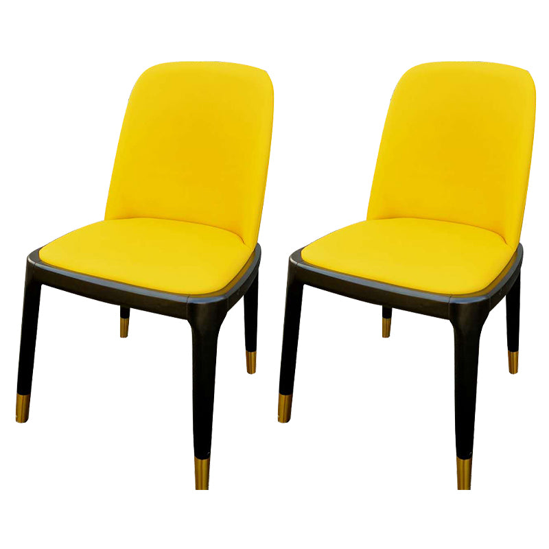 Industrial Style Solid Wood Dining Side Chair Leather Side Chair for Dining Room