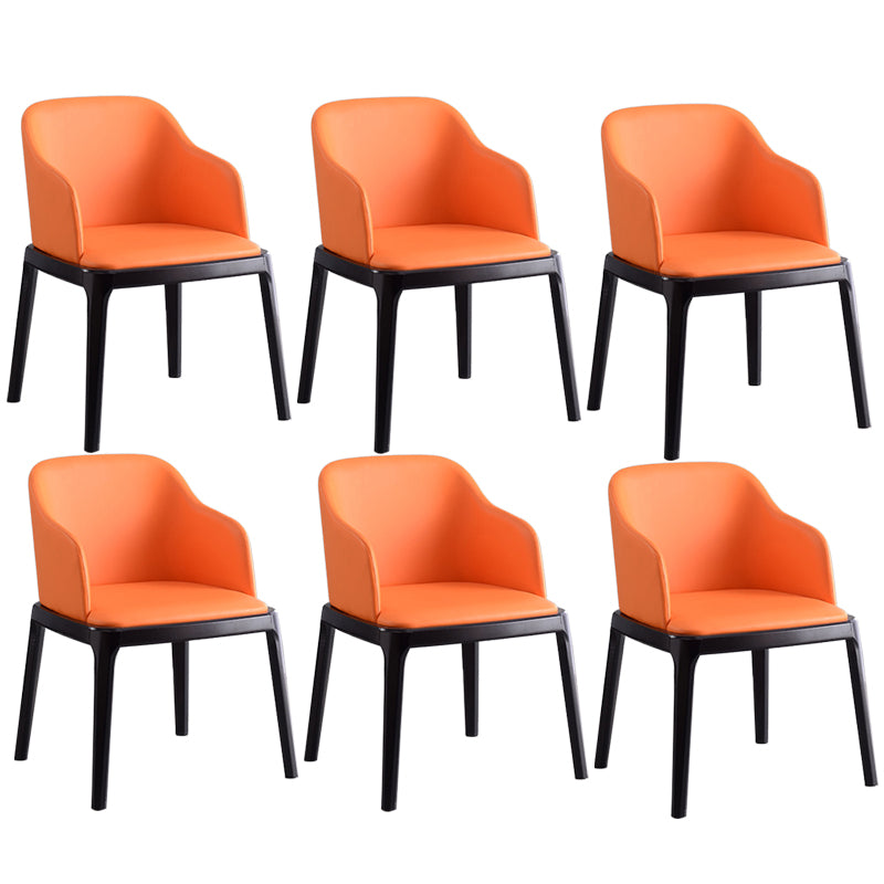 Glam Scandinavian Ash Wood Chairs Solid Back Arm Kitchen Dining Chair Set
