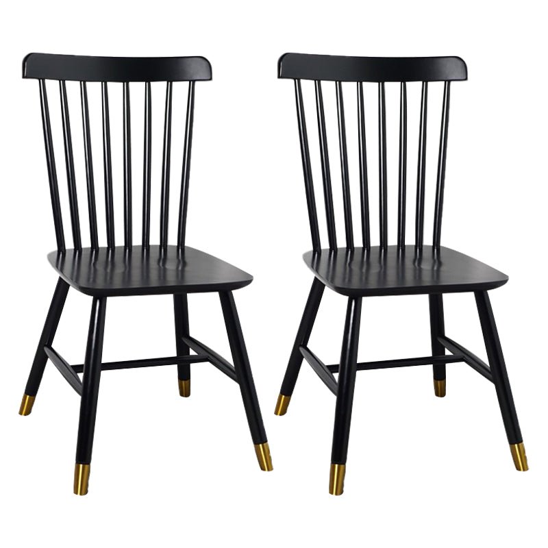 Traditional Wood Windsor Back Side Chair 19'' Wide Indoor Dining Chair