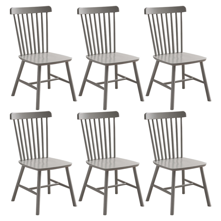 Traditional Wood Windsor Back Side Chair 19'' Wide Indoor Dining Chair