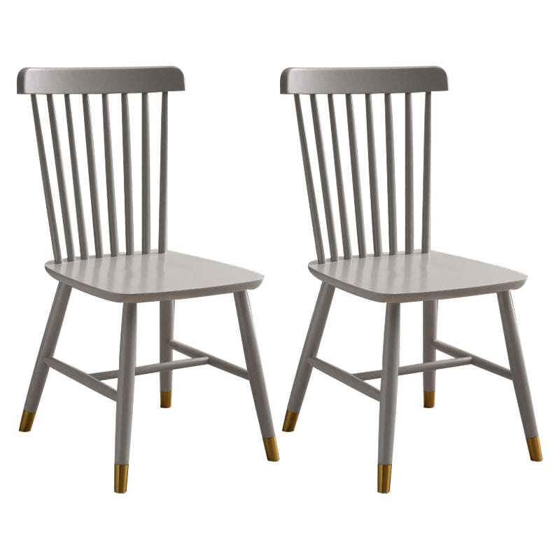 Traditional Wood Windsor Back Side Chair 19'' Wide Indoor Dining Chair