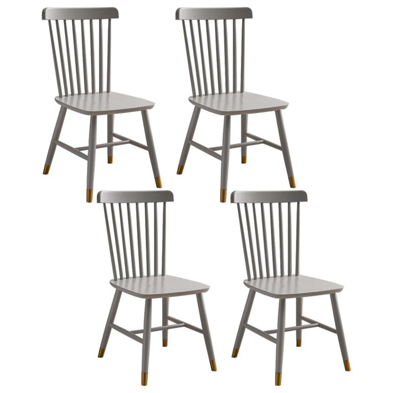 Traditional Wood Windsor Back Side Chair 19'' Wide Indoor Dining Chair