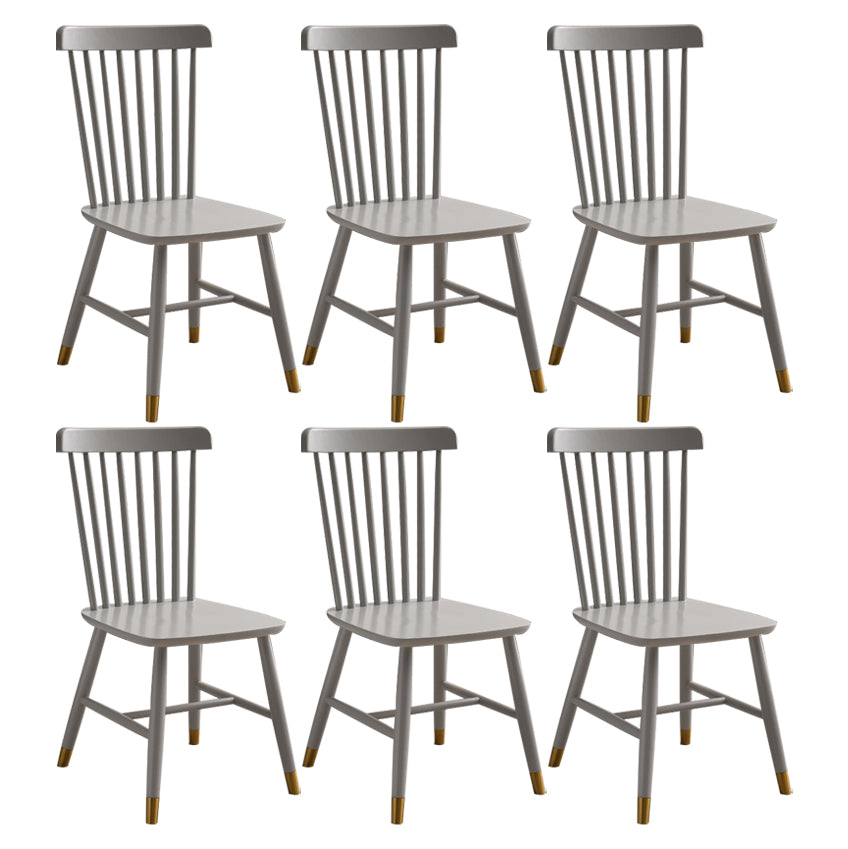 Traditional Wood Windsor Back Side Chair 19'' Wide Indoor Dining Chair