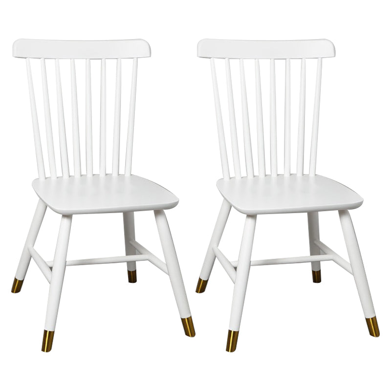 Traditional Wood Windsor Back Side Chair 19'' Wide Indoor Dining Chair