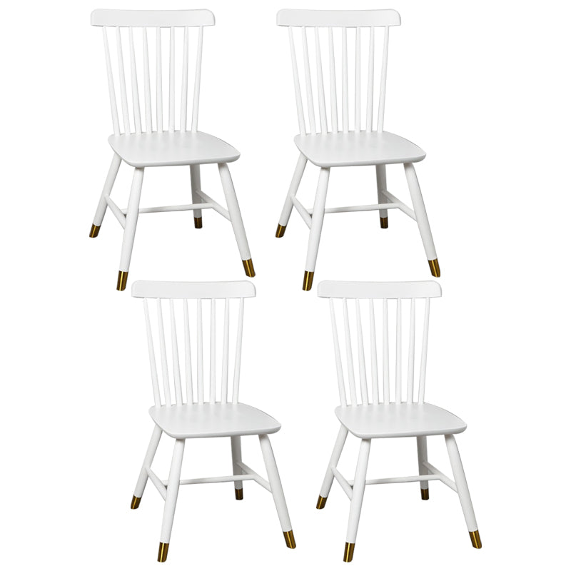 Traditional Wood Windsor Back Side Chair 19'' Wide Indoor Dining Chair