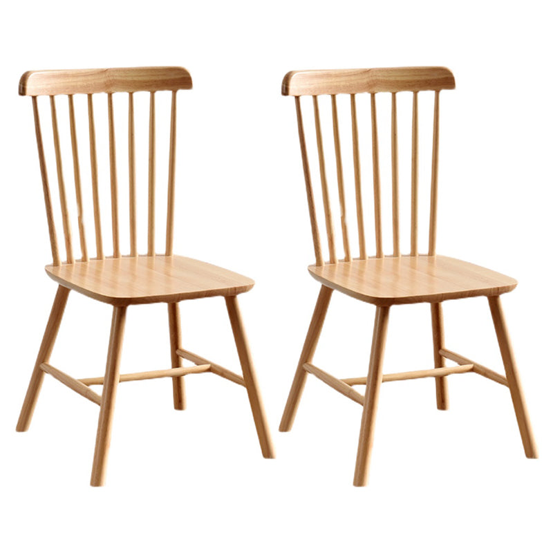 Traditional Wood Windsor Back Side Chair 19'' Wide Indoor Dining Chair