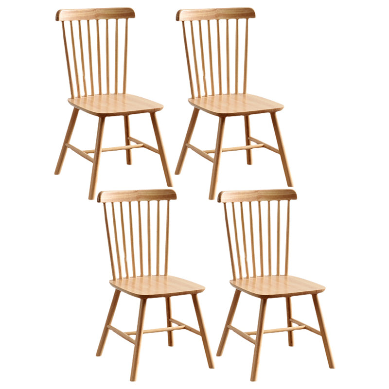 Traditional Wood Windsor Back Side Chair 19'' Wide Indoor Dining Chair