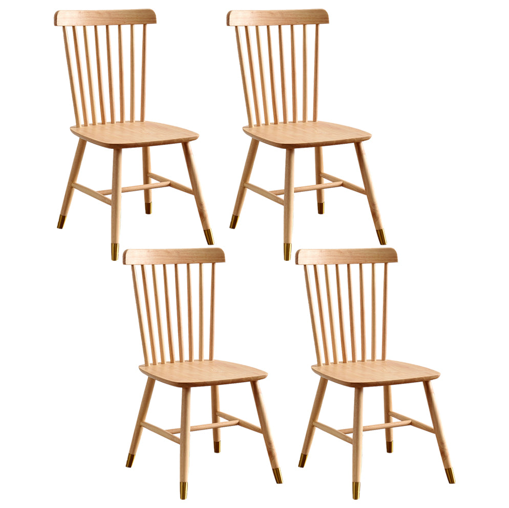 Traditional Wood Windsor Back Side Chair 19'' Wide Indoor Dining Chair