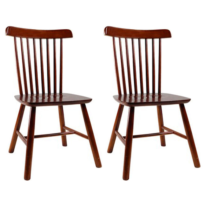 Traditional Wood Windsor Back Side Chair 19'' Wide Indoor Dining Chair