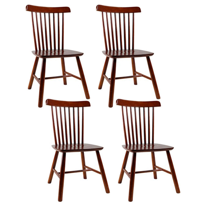 Traditional Wood Windsor Back Side Chair 19'' Wide Indoor Dining Chair
