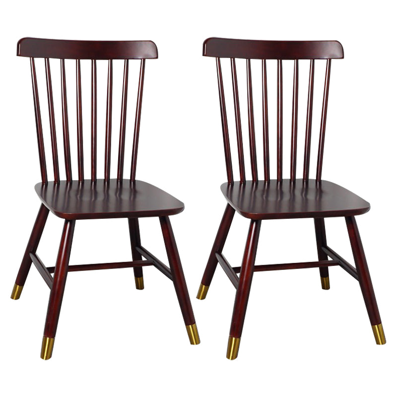 Traditional Wood Windsor Back Side Chair 19'' Wide Indoor Dining Chair