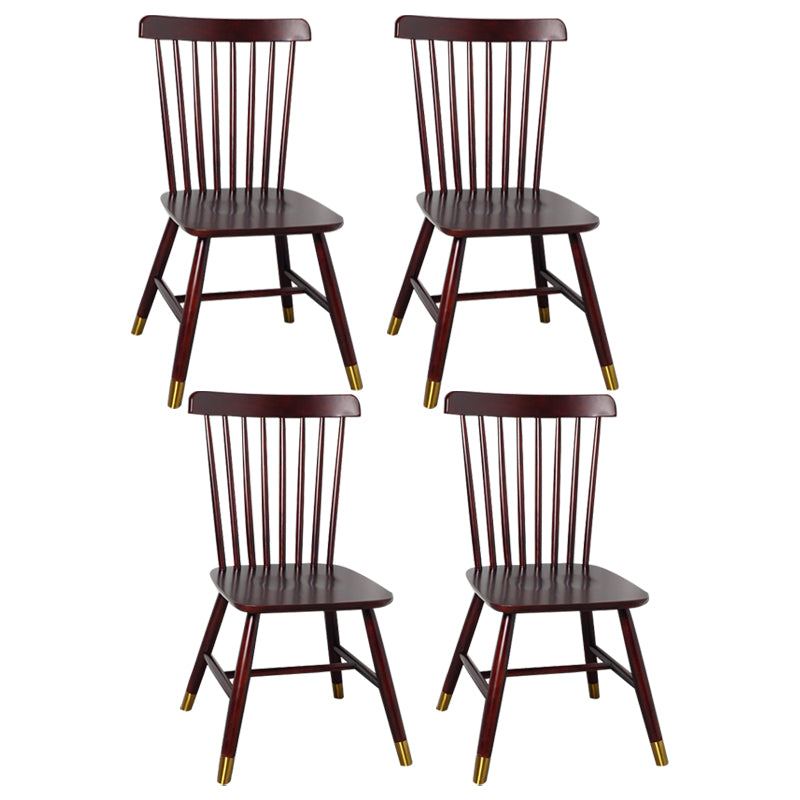Traditional Wood Windsor Back Side Chair 19'' Wide Indoor Dining Chair