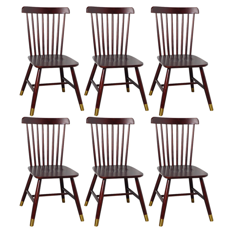 Traditional Wood Windsor Back Side Chair 19'' Wide Indoor Dining Chair