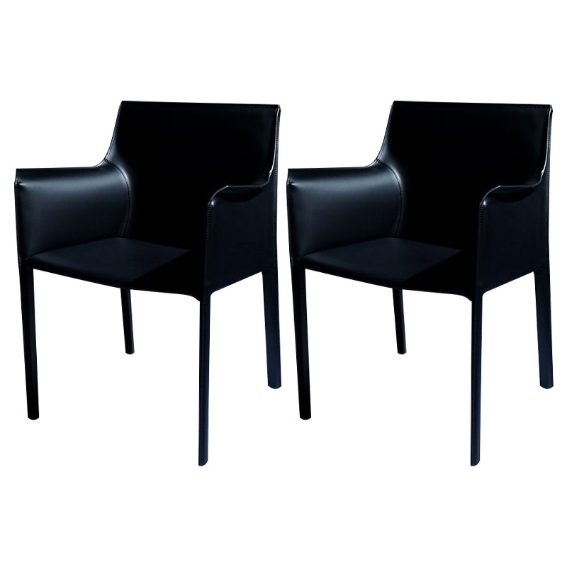 Chaise de salle à manger moderne en simili cuir, finition mate, fauteuils de salle à manger à dossier solide