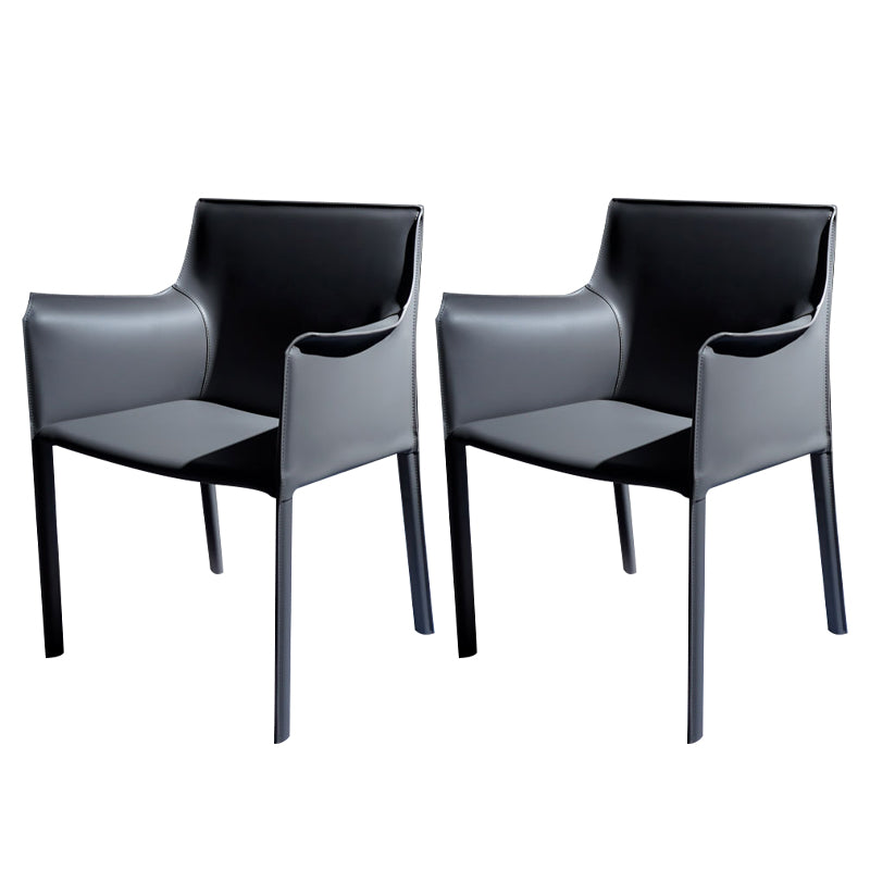 Chaise de salle à manger moderne en simili cuir, finition mate, fauteuils de salle à manger à dossier solide