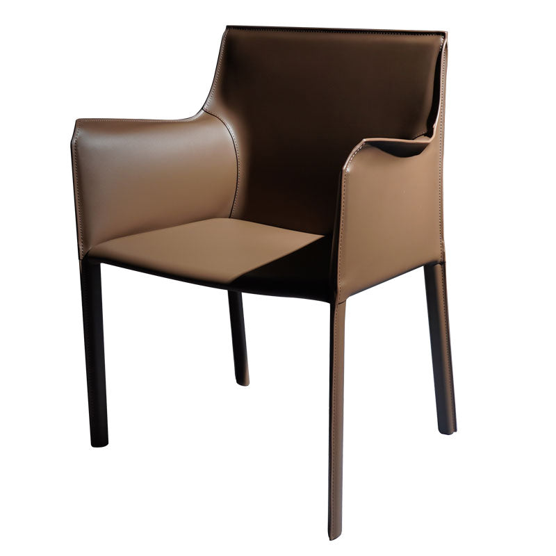 Chaise de salle à manger moderne en simili cuir, finition mate, fauteuils de salle à manger à dossier solide