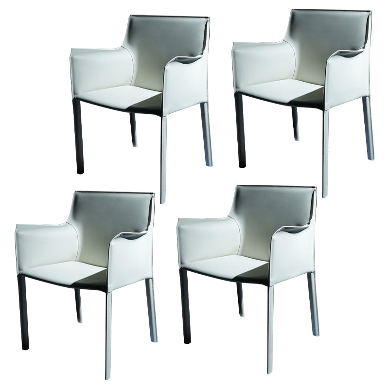 Chaise de salle à manger moderne en simili cuir, finition mate, fauteuils de salle à manger à dossier solide