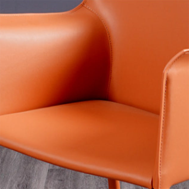 Chaise de salle à manger moderne en simili cuir, finition mate, fauteuils de salle à manger à dossier solide
