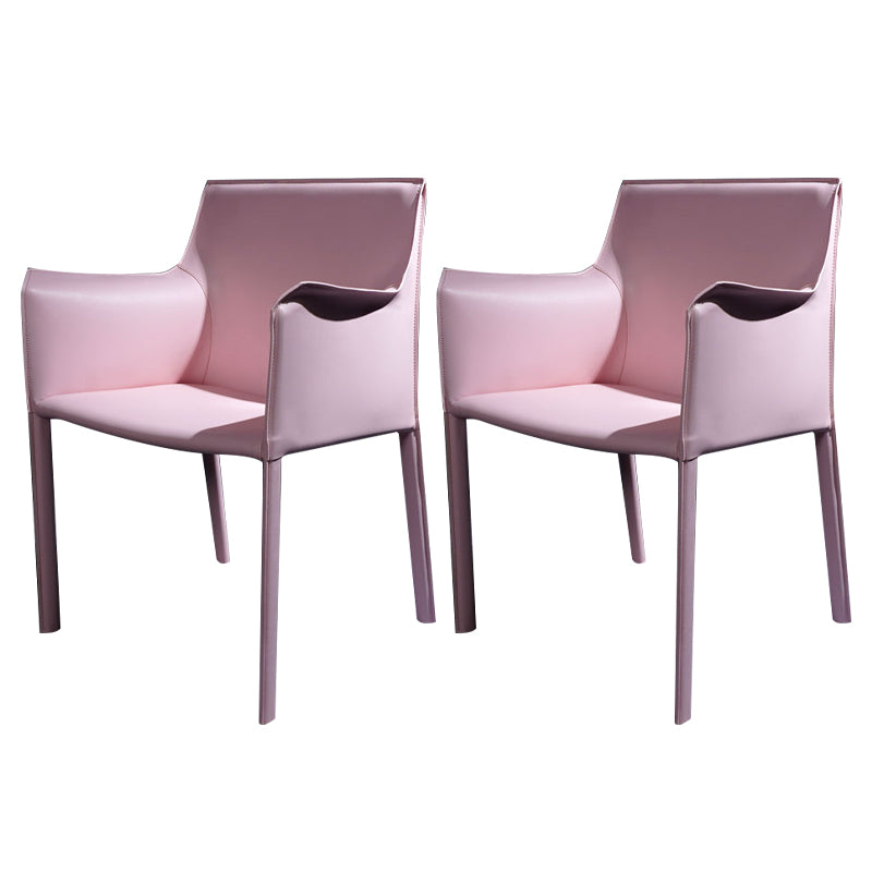 Chaise de salle à manger moderne en simili cuir, finition mate, fauteuils de salle à manger à dossier solide