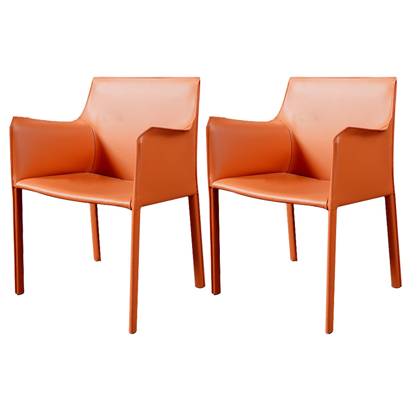Chaise de salle à manger moderne en simili cuir, finition mate, fauteuils de salle à manger à dossier solide