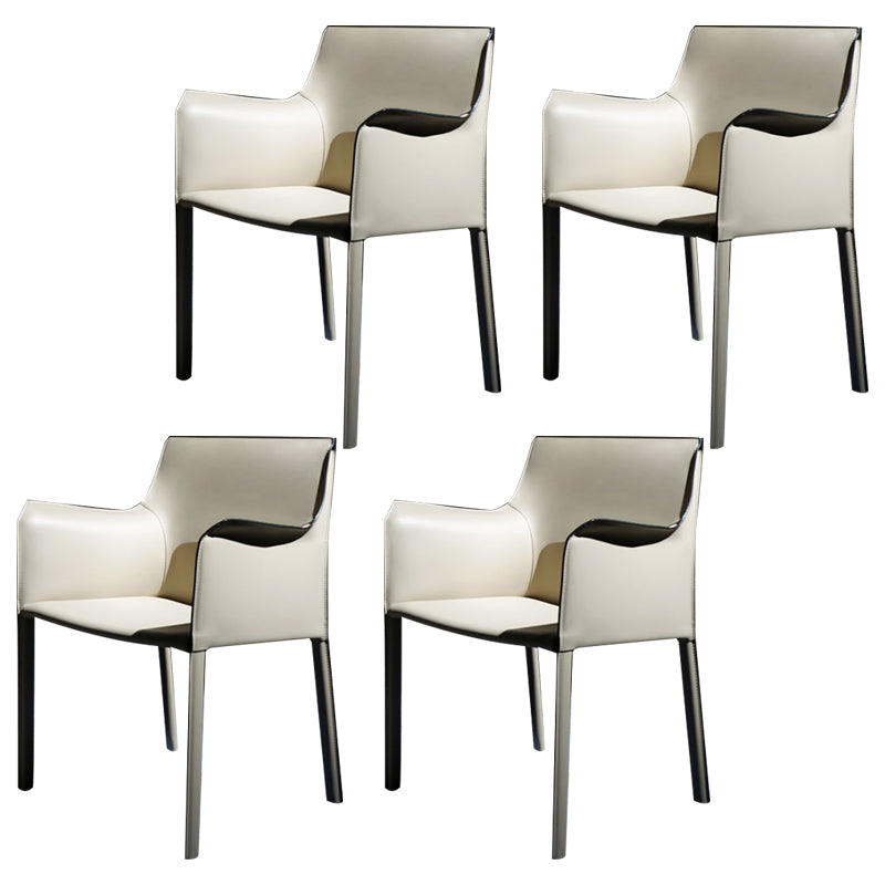 Chaise de salle à manger moderne en simili cuir, finition mate, fauteuils de salle à manger à dossier solide