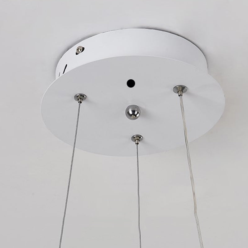Modern Dining Room Lighting Twisting Suspended Lighting Fixture Acrylic