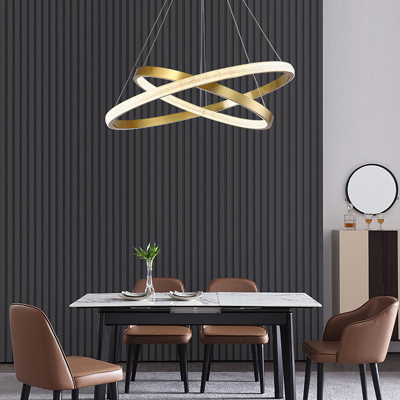 Charakteristische moderne einfache Style LED -Anhänger Kronleuchter Licht für Wohnzimmer Esszimmer Schlafzimmer