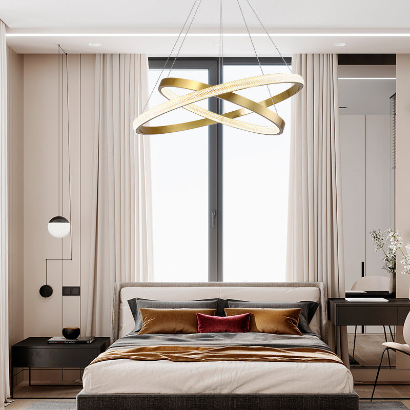 Charakteristische moderne einfache Style LED -Anhänger Kronleuchter Licht für Wohnzimmer Esszimmer Schlafzimmer