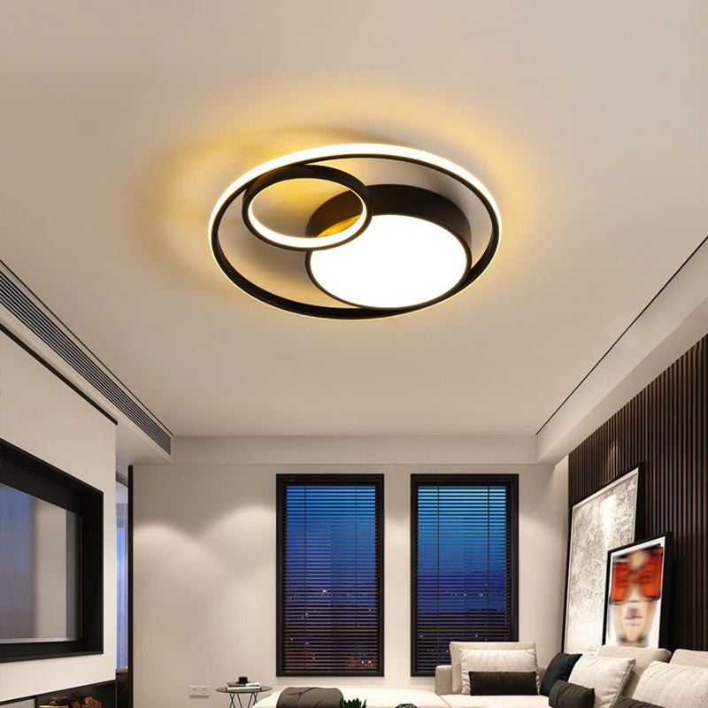 Metaal 3 ringen inbouwarmatuur moderne stijl 3 koppen led-inbouwlamp