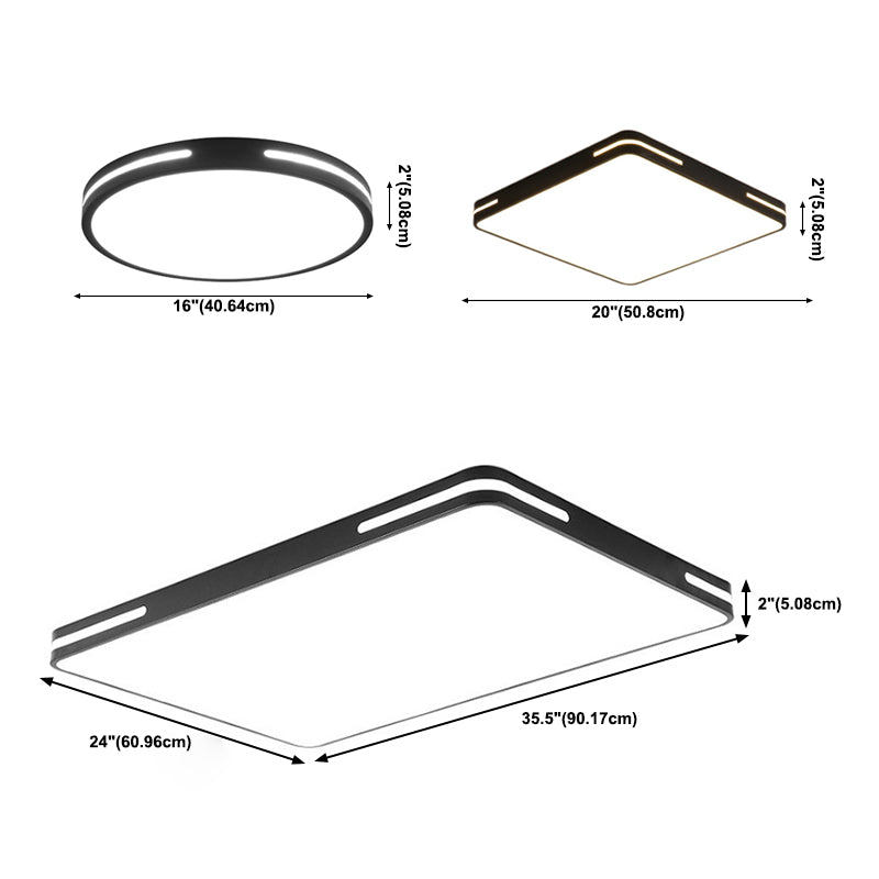 Modern Style Acrylic Flush Mount Light Fixtures 1-Light Geometric Flush Mount Led Lights