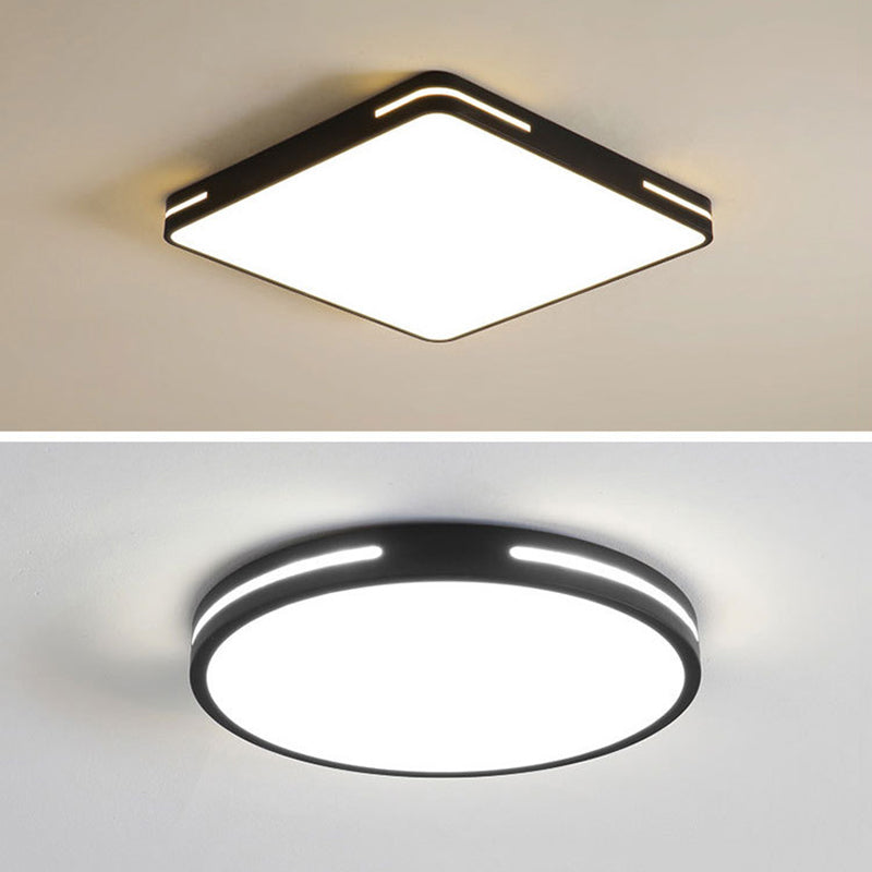 Modern Style Acrylic Flush Mount Light Fixtures 1-Light Geometric Flush Mount Led Lights