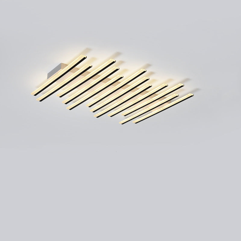 Multi Lights Strips Semi-inbouw plafondverlichtingsarmaturen Moderne stijl metalen semi-inbouwlamp