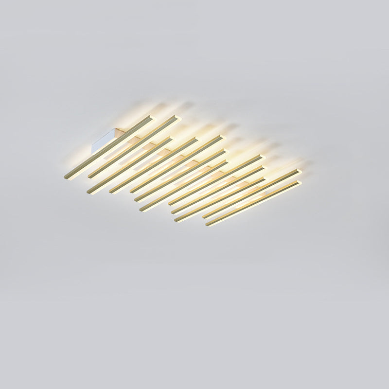 Multi Lights Strips Semi-inbouw plafondverlichtingsarmaturen Moderne stijl metalen semi-inbouwlamp