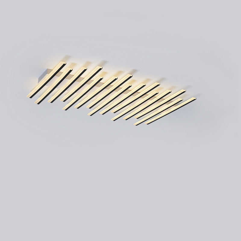 Multi Lights Strips Semi-inbouw plafondverlichtingsarmaturen Moderne stijl metalen semi-inbouwlamp